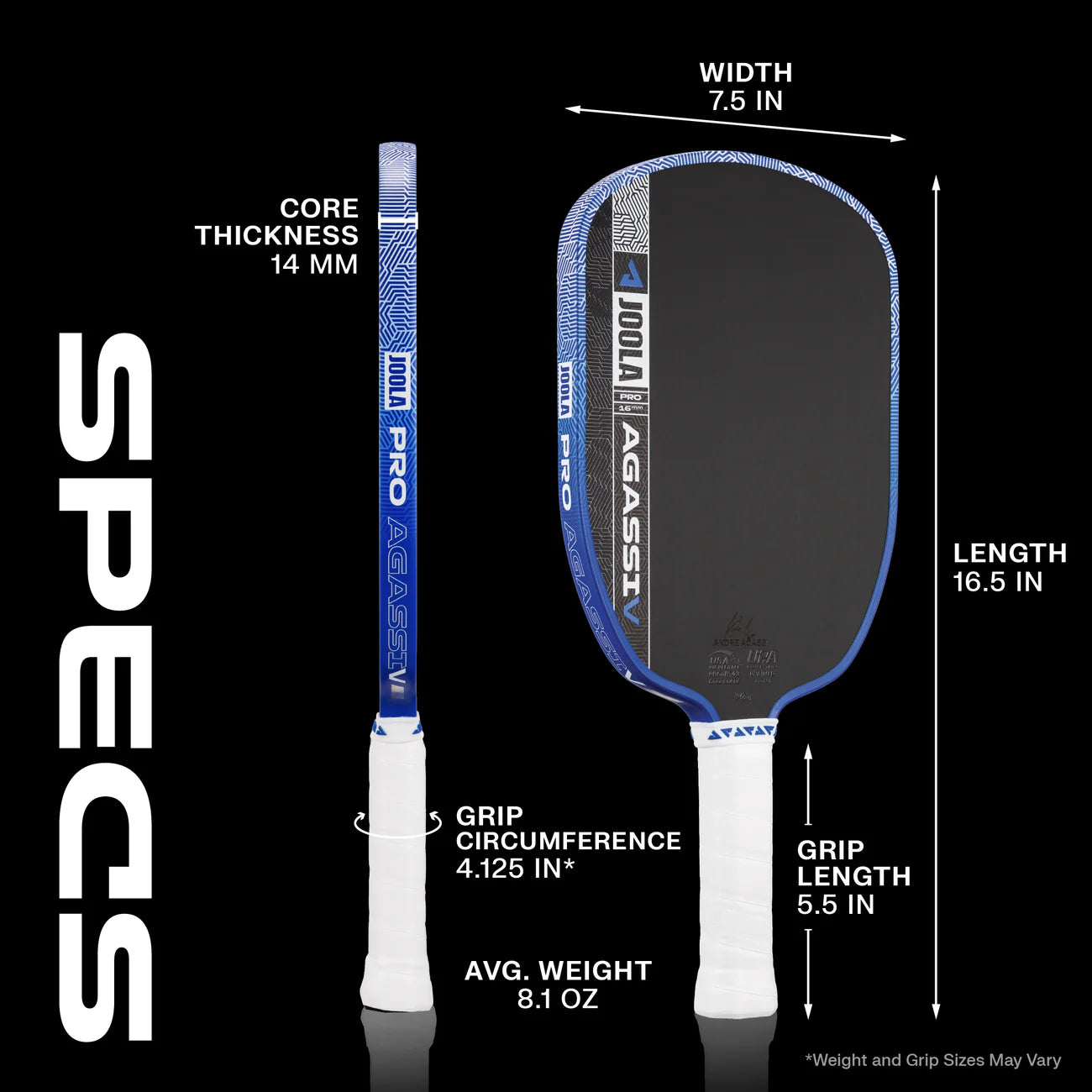 JOOLA - Agassi Pro V 16MM